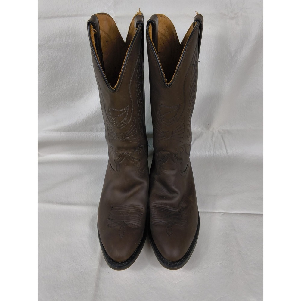 Vintage Durango Men's Brown Leather Cowboy Boots 9.5D DB503 USA